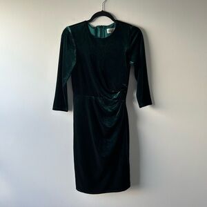 Eliza J green velvet dress